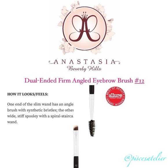 Anastasia Beverly Hills Dual-Ended Firm Angled Eyebrow Brush #12 - Picture 4 of 13